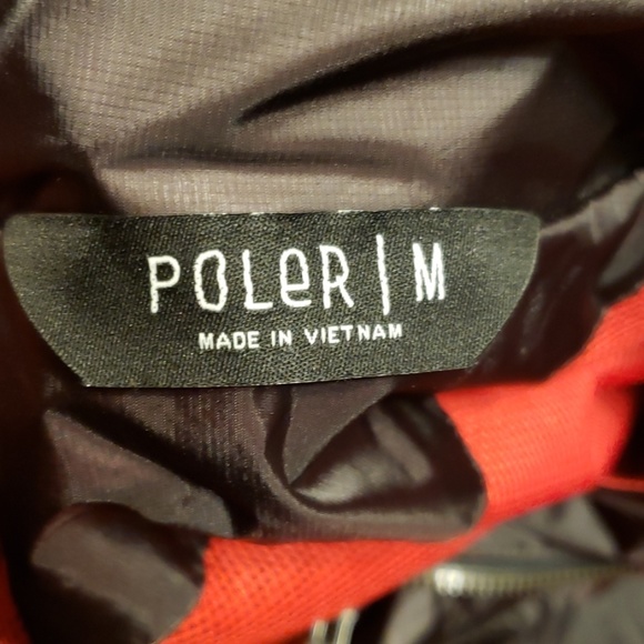poler jackets junk food zip up Sz M orange nylon - Picture 3 of 5
